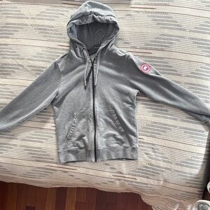 Canada Goose Gray Zip Up Sweater